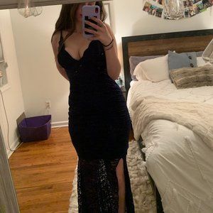 BRAND NEW dark blue body con dress